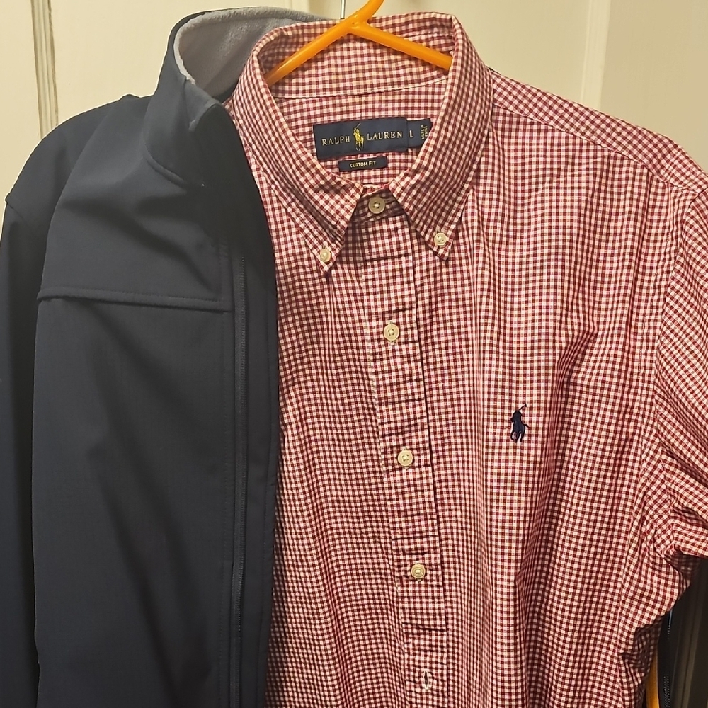 Ralph Lauren Red Checkered Men's Shirt